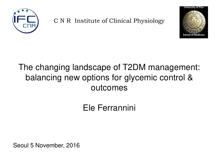 the changing landscape of t2dm management