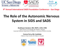 the role of the autonomic nervous system in sids and sads