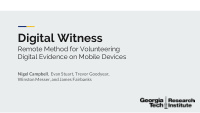 digital witness
