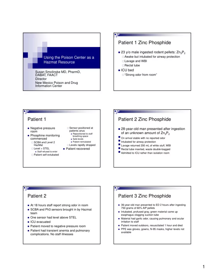 patient 1 zinc phosphide
