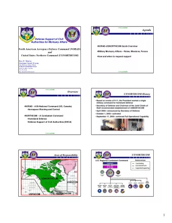 1  UNCLASSIFIED  UNCLASSIFIED  Military Mortuary Affairs  Responsibilities  In DoD, mortuary