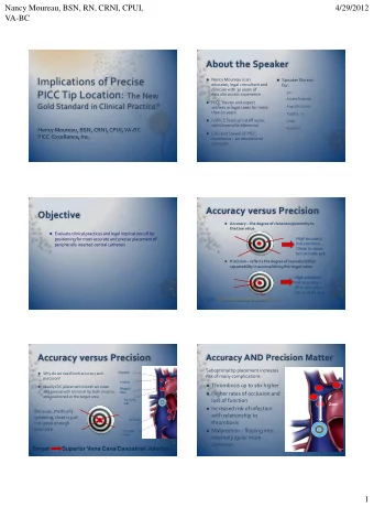 Implications of Precise  Nancy Moureau is an  Speaker Bureau  educator, legal consultant and