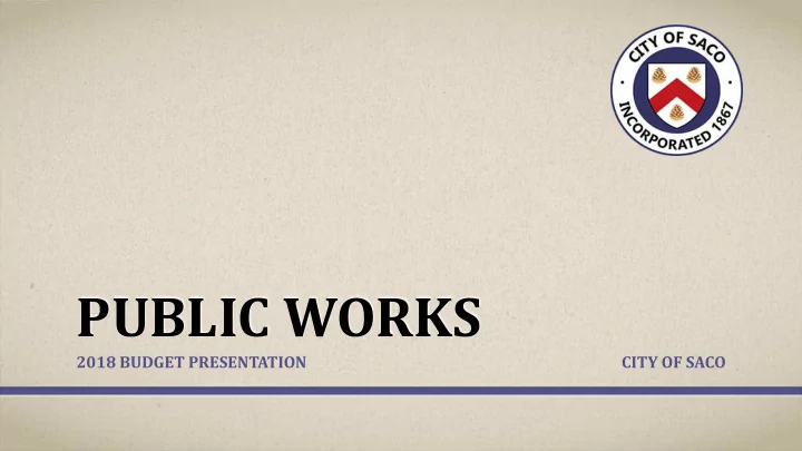 public works