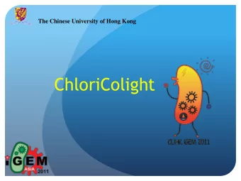 ChloriColight  2 This Year, We  Photo-tunable  ON/OFF  system  3  Halorhodopsin (HR)