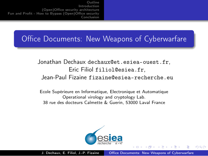 office documents new weapons of cyberwarfare