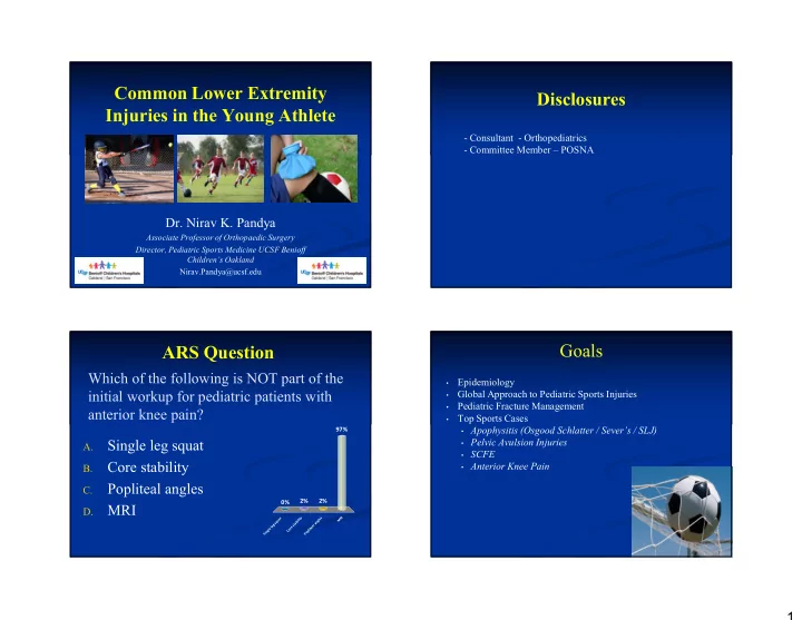 common lower extremity disclosures injuries in the young