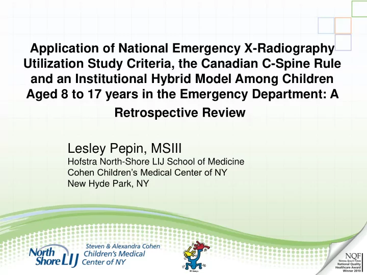 lesley pepin msiii