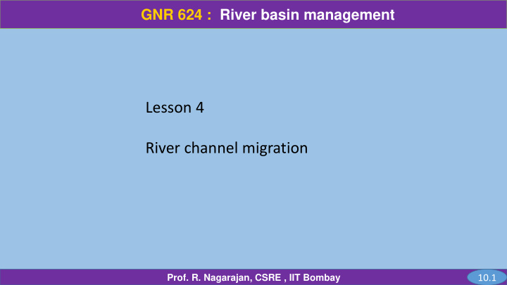 river channel migration