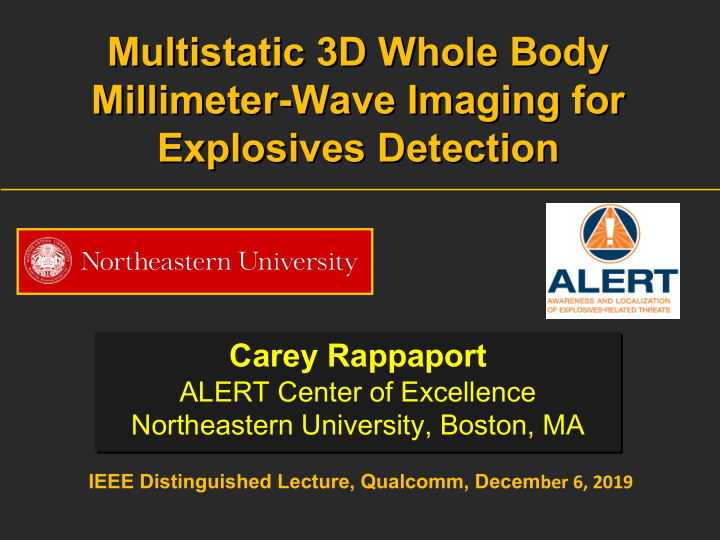 multistatic 3d whole body millimeter wave imaging for
