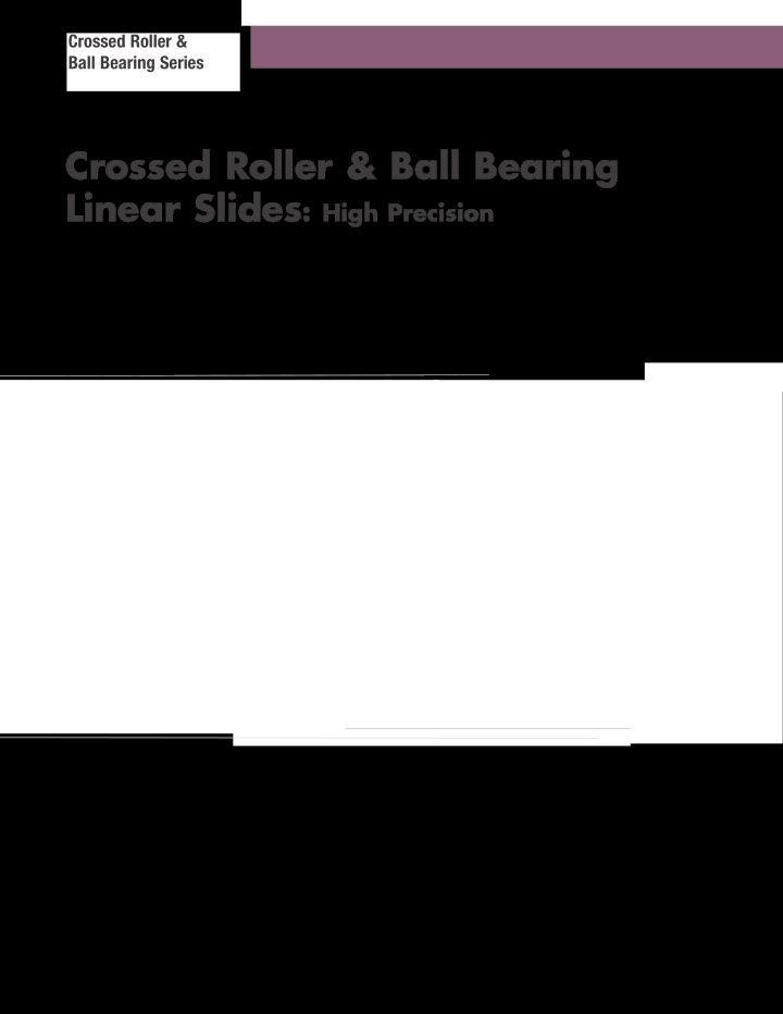 crossed roller ball bearing