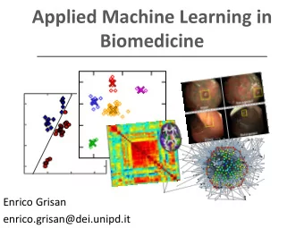 Biomedicine  Enrico Grisan  enrico.grisan@dei.unipd.it  Neuron basics  Neuron: real and simulated