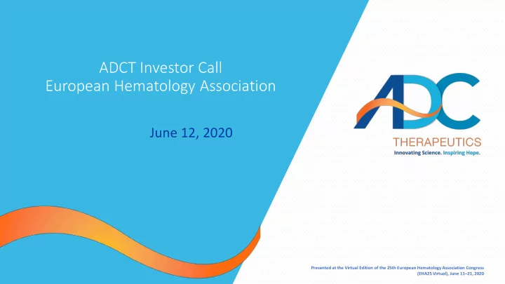 adct investor call