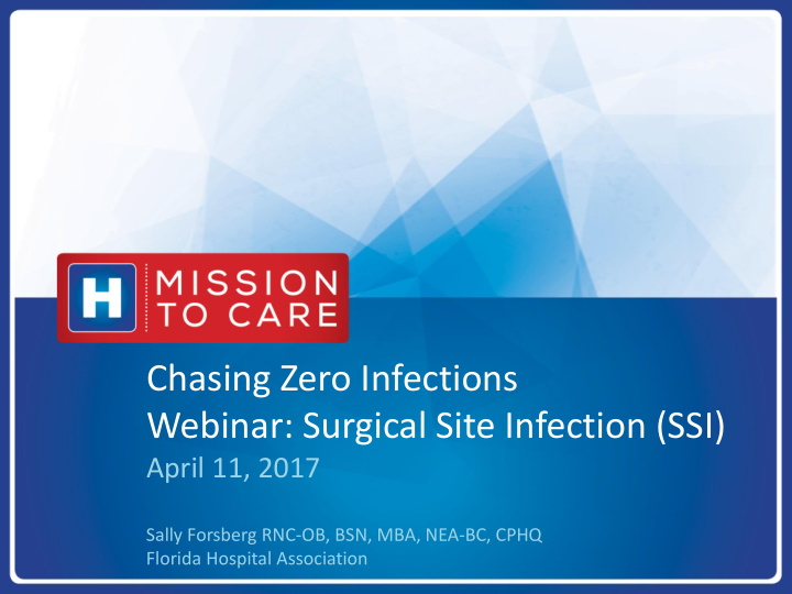 webinar surgical site infection ssi