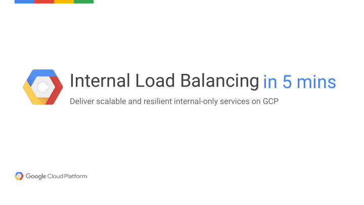 internal load balancing in 5 mins