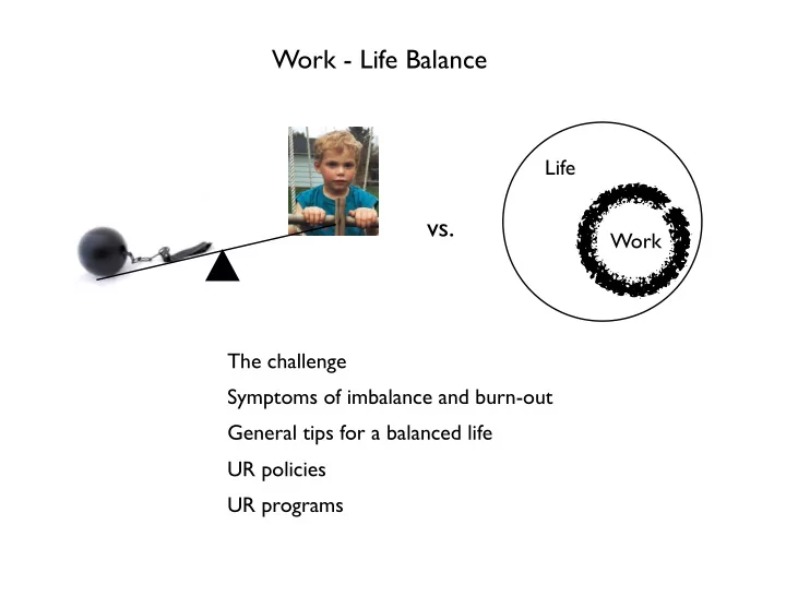 work life balance