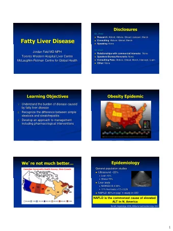Fatty Liver Disease  Consulting : Abbvie, Gilead, Merck  Speaking : None  Dr Shah  Jordan