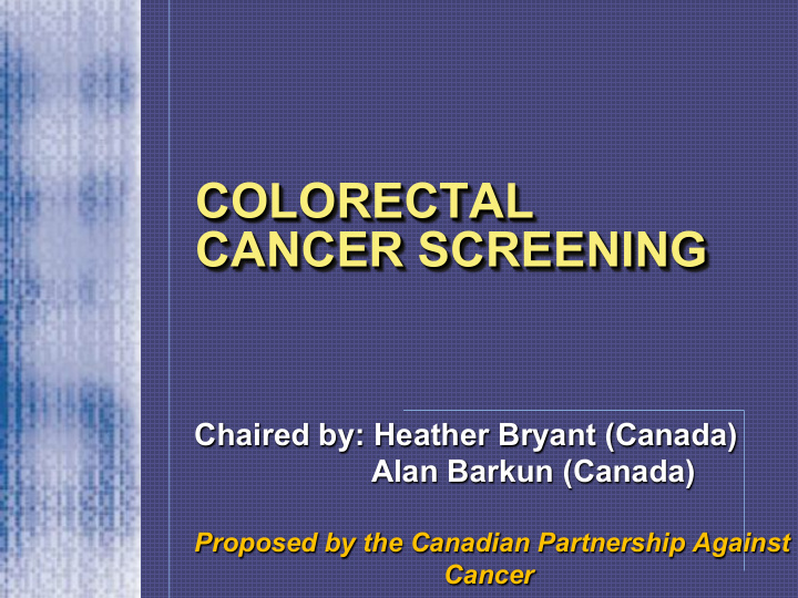 colorectal cancer screening