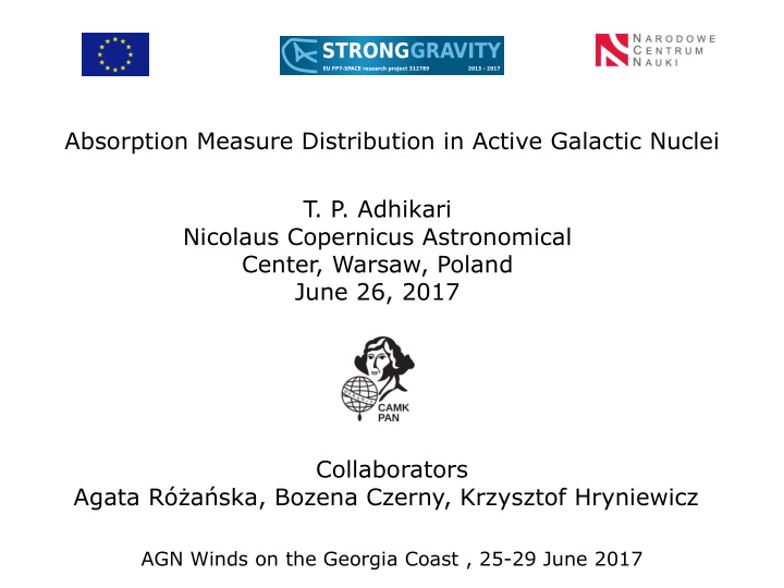 absorption measure distribution in active galactic nuclei