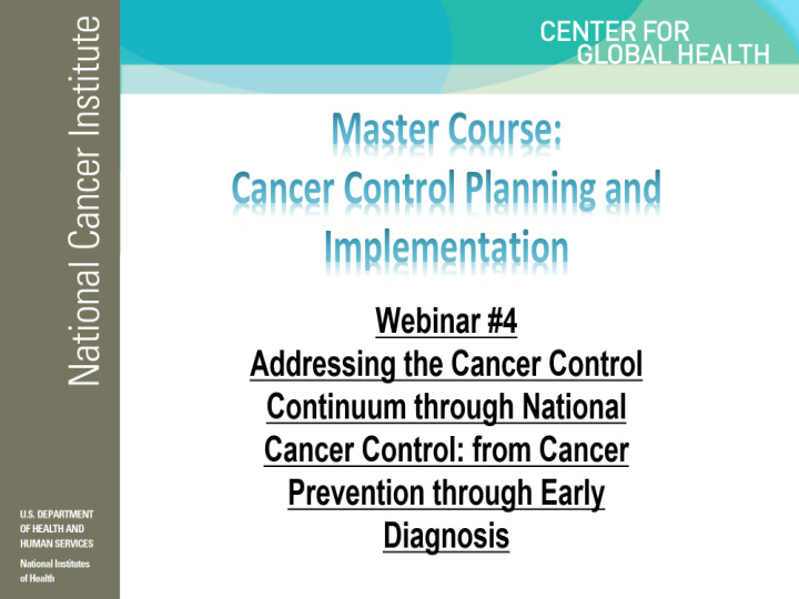 cancer control planning implementation prevention