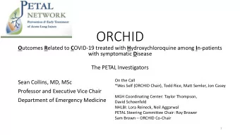 ORCHID O utcomes R elated to C OVID-19 treated with H ydroxychloroquine among I n-patients with