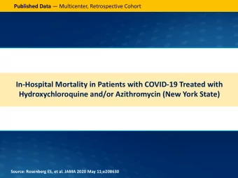In-Hospital Mortality in Patients with COVID-19 Treated with  Hydroxychloroquine and/or