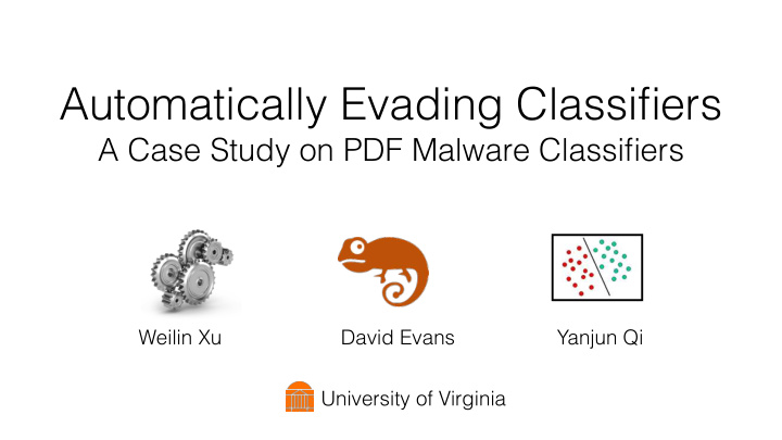 automatically evading classifiers