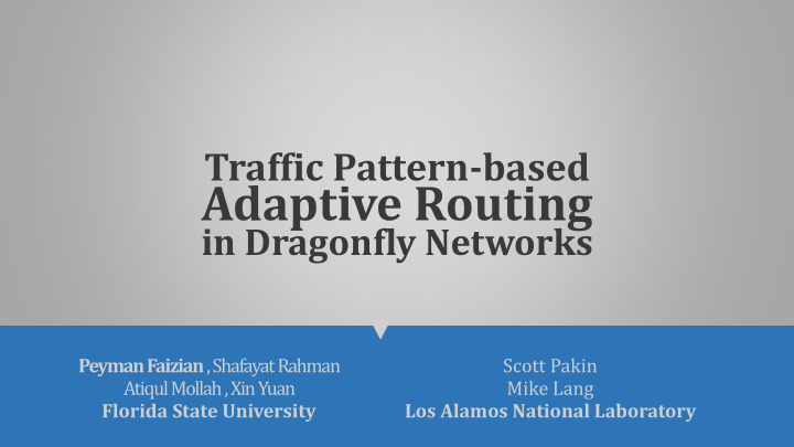 adaptive routing