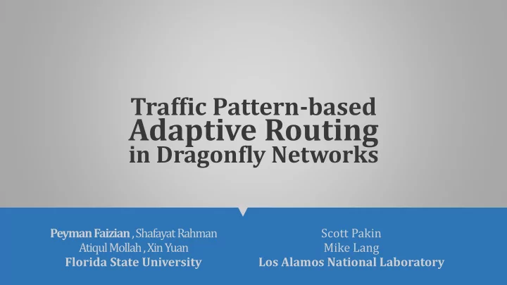adaptive routing