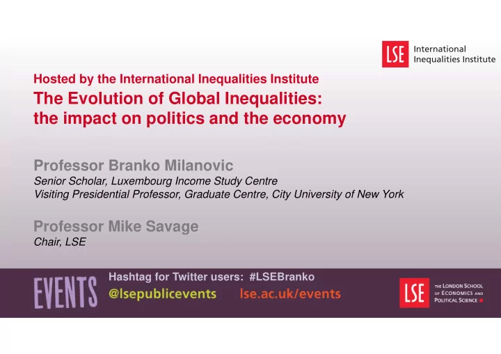 the evolution of global inequalities the impact on