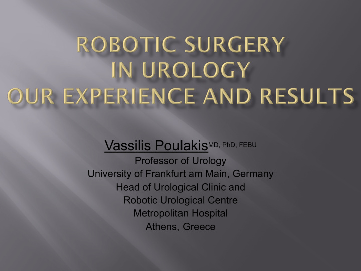 in 2000 the first application of robotic surgery in a