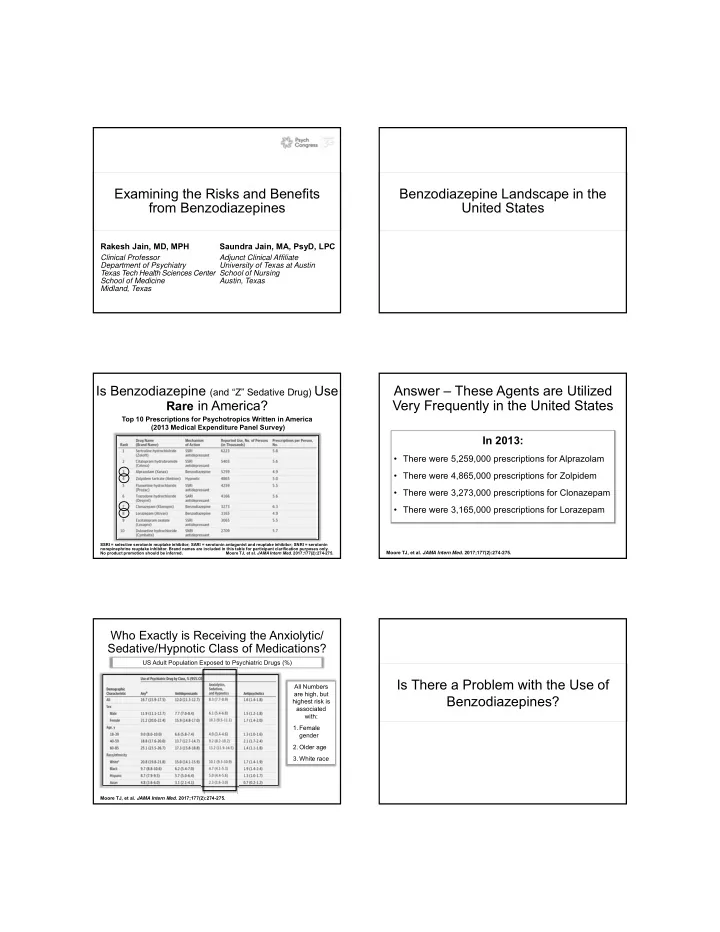 examining the risks and benefits benzodiazepine landscape