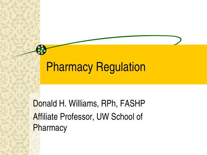 pharmacy regulation