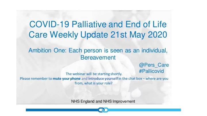 covid 19 palliative and end of life