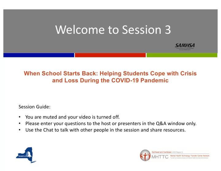 welcome to session 3