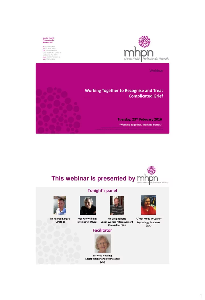 this webinar is presented by