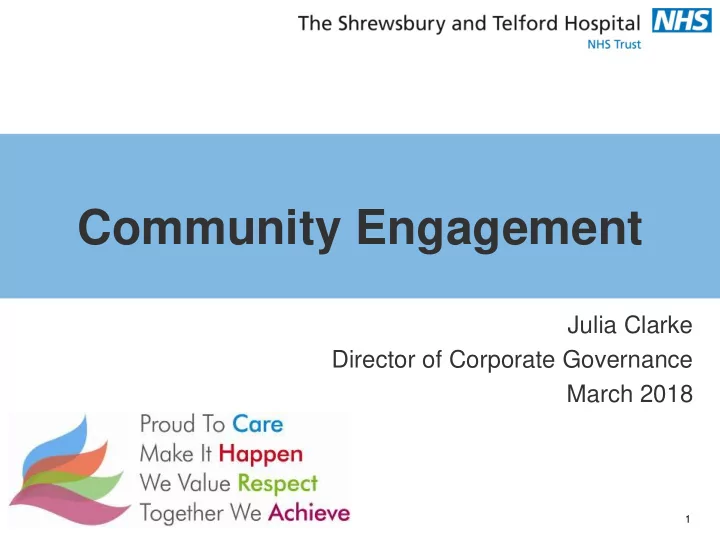 community engagement