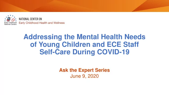 addressing the mental health needs