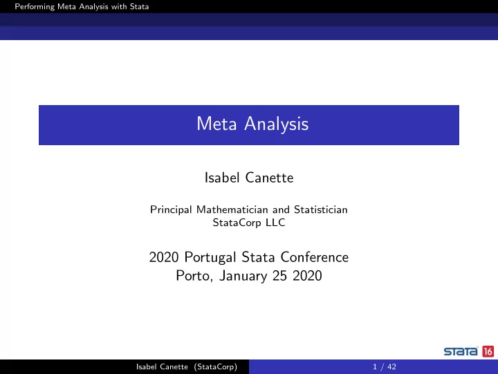 meta analysis