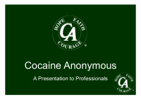 cocaine anonymous