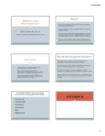 VITAMIN D  Vitamin D  Vitamin B12  Vitamin C  Vitamin E  Zinc  Magnesium  1