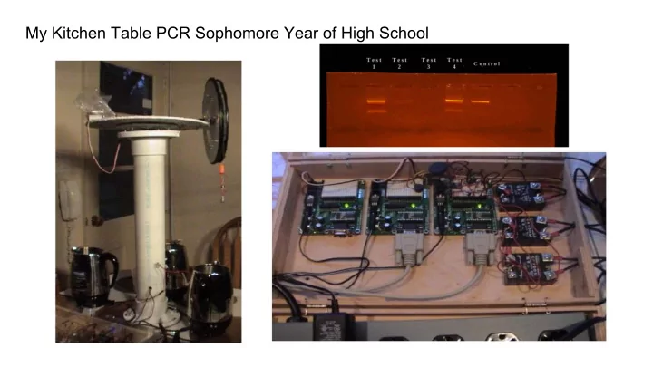 my kitchen table pcr sophomore year of high school pcr