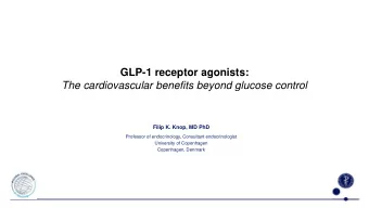 The cardiovascular benefits beyond glucose control  Filip K. Knop, MD PhD  Professor of