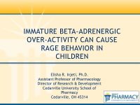 immature beta adrenergic over activity can cause rage