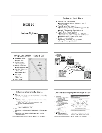 BIOE 301  group are real  Type I Error: (False Positive)  Mistakenly conclude there is a
