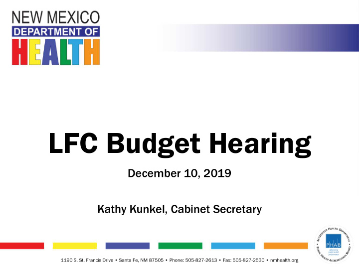 lfc budget hearing