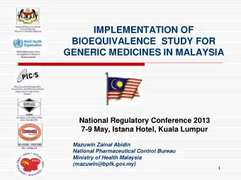 National Regulatory Conference 2013  7-9 May, Istana Hotel, Kuala Lumpur  Mazuwin Zainal Abidin