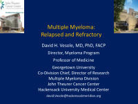 multiple myeloma relapsed and refractory
