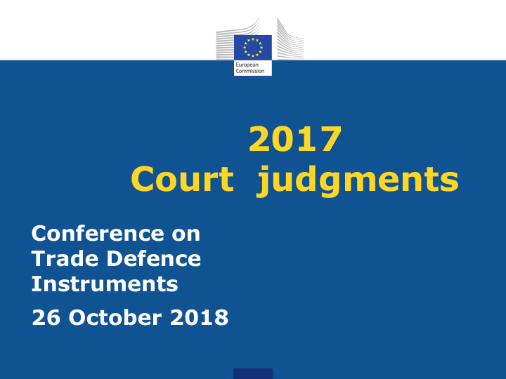 2017 court judgments