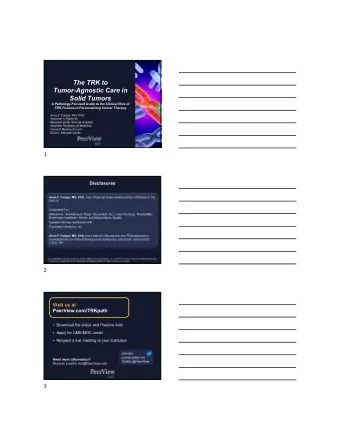 4 Molecular Classification of Lung Cancer 1 1. Jordan EJ et al. Cancer Discov. 2017;7:596-609.  5