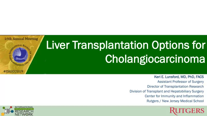 liv iver t trans anspl plan antat ation op option ions f